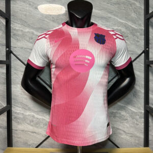 Camiseta Barcelona 2025-2026 Rosa Blanco Versión Jugador