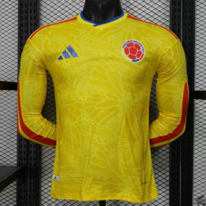 Camiseta Colombia Mundial 2026 Primera Manga larga Versión Jugador