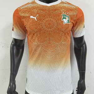Camiseta Costa de Marfil Mundial 2026 Concepto Naranja Blanco Versión Jugador