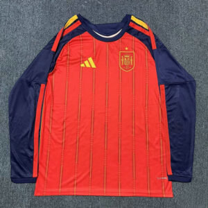 Camiseta España Mundial 2026 Primera Rojo Mangas Largas