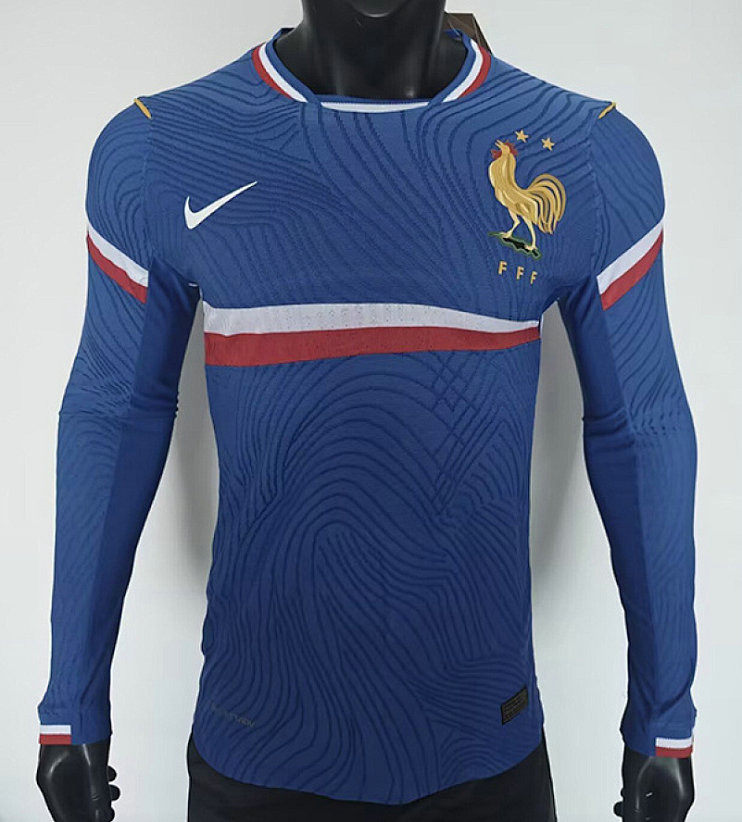 Camiseta Francia 2026-2027 Concepto Azul Manga Larga Versión Jugador