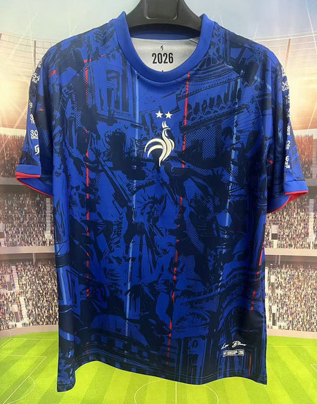 Camiseta Francia Mundial 2026 Azul Patrimonial