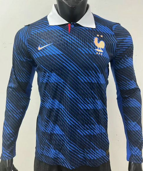 Camiseta Francia Mundial 2026 Primera Manga Larga Versión Jugador