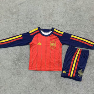 Camiseta Seleccion España Niño Mundial 2026 Primera Mangas Largas