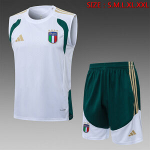 Conjunto de Camiseta Italia Italia 2026-2027 Blanco Sin Mangas