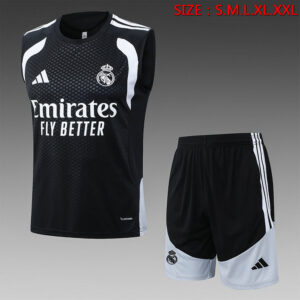 Conjunto de Camiseta Real Madrid 2026-2027 Negro Sin Mangas