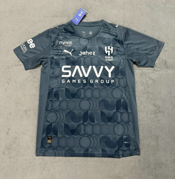 Camiseta Tercera Al Hilal Gris Oscuro Hombre 2025/26