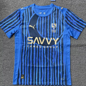 Camiseta Tercera Al Hilal Azul Rayas Hombre 2025/26
