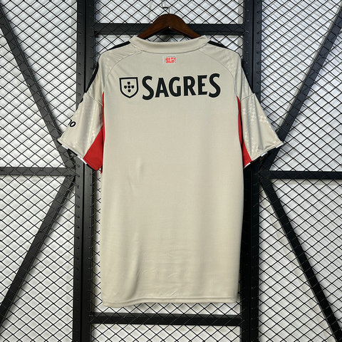 Camiseta segunda Benfica beige equipación visitante Primeira Liga Portugal temporada 2025/26 marca Adidas tejido transpirable anti sudor | kkgooles