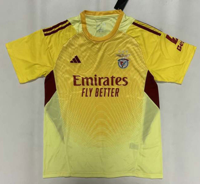 Camiseta segunda Benfica amarilla equipación visitante Primeira Liga Portugal temporada 2025/26 marca Adidas tejido transpirable anti sudor | kkgooles