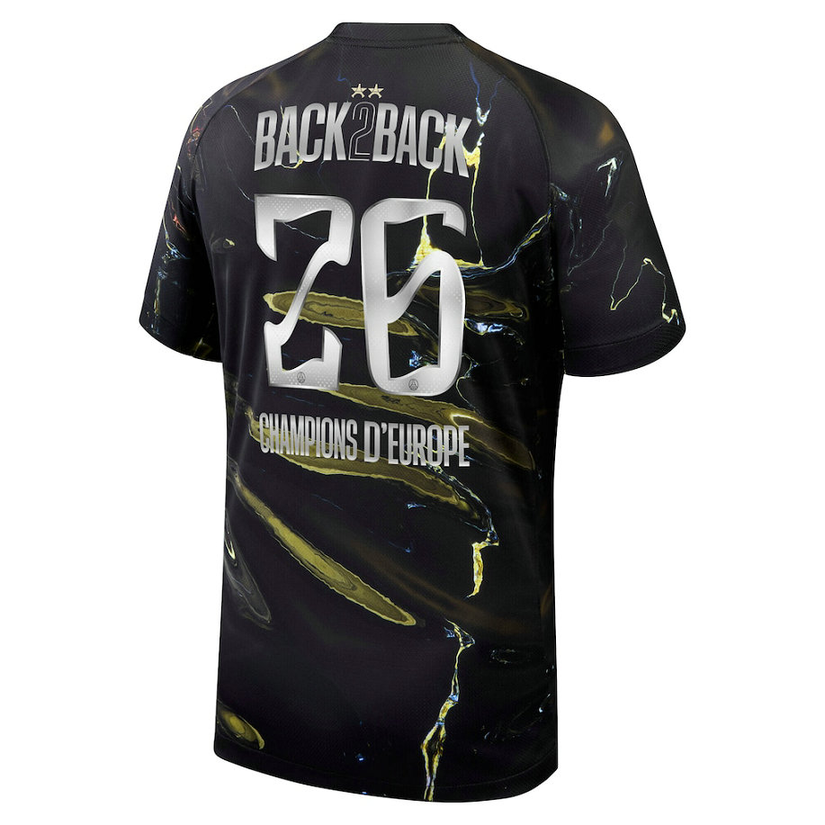 camiseta PSG niño 2025 2026 Night Edition Estampado Campeones de Europa-26