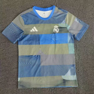 Camiseta Real Madrid 2025 2026 Especial Azul Gris Verde Versión Aficionado