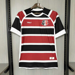 Camiseta Primera Flamengo Rayas Rojo Negro Blanco 2025/26