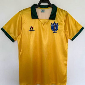 Camiseta Brasil Retro 1988-1991 Primera amarillo