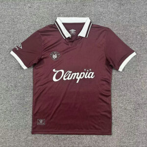 Camiseta CD Olimpia 2025-2026 Retro Burdeos