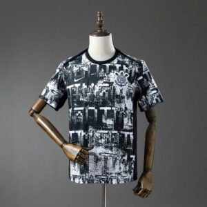 Camiseta Corinthians 2026-2027 concepto blanco negro