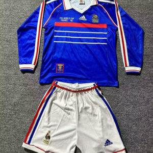 Camiseta Francia Niño Retro Mundial 1998 manga larga