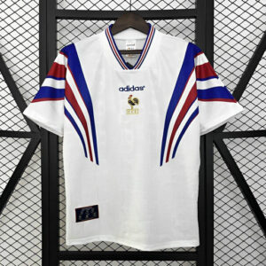 Camiseta Francia Retro 1996 Segunda Blanco