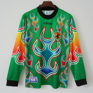 Camiseta Japón Retro 1998 portero verde manga larga