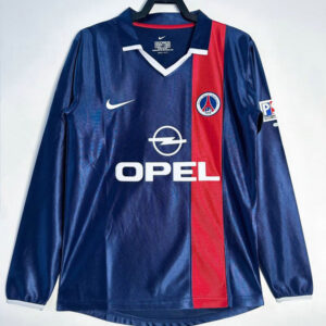 Camiseta PSG Retro 2001-2002 Primera manga larga