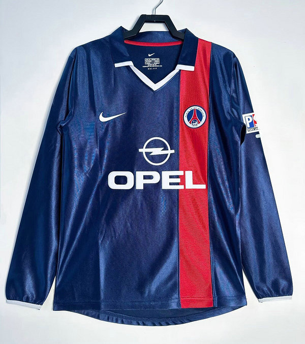 Camiseta PSG Retro 2001-2002 Primera manga larga