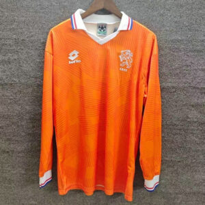 Camiseta Países Bajos Retro 1992 Primera manga larga