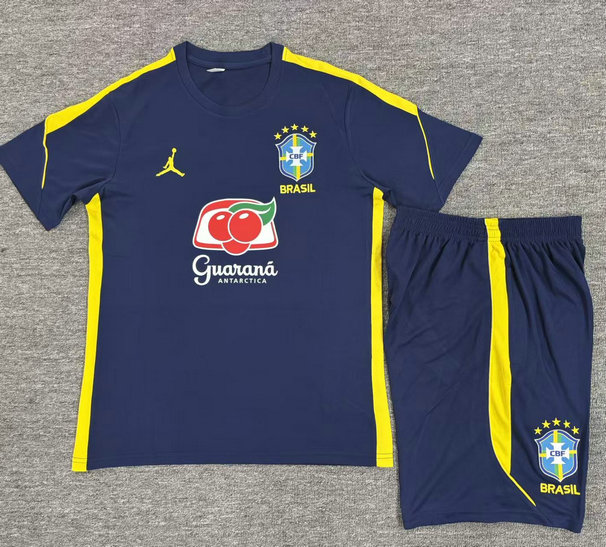 Conjunto de Camiseta Brasil 2026-2027 azul real