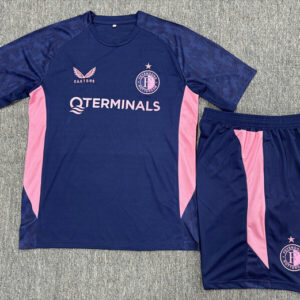 Feyenoord Conjunto Camiseta 2026 Azul Oscuro Rosa Castore Hombre