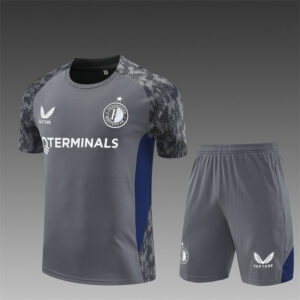 Feyenoord Conjunto Camiseta 2026 Gris Azul Castore Hombre