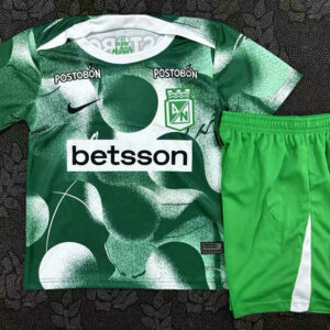 Atlético Nacional Conjunto Visitante Degradado Verde Manga Corta Niño Nike