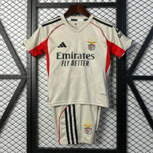Benfica Conjunto Camiseta Visitante Beige Manga Corta Adidas Hombre