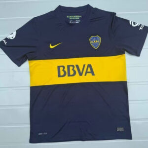 Camiseta retro local Boca Juniors azul oscuro amarilla patrocinador BBVA Nike Liga Argentina 2025/26 tejido Dri-FIT transpirable anti sudor | kkgooles