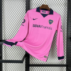 Boca Juniors Camiseta Visitante Retro Rosa Manga Larga Nike Hombre