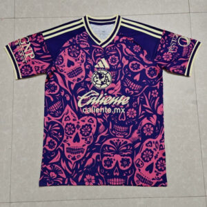 Club América Camiseta Especial 2026 Calaveras Morado Rosa Adidas Hombre