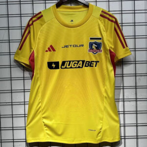 Colo-Colo Camiseta Visitante 2026 Amarillo Ondas Finas Adidas Hombre