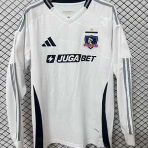 Colo-Colo Camiseta Visitante 2026 Blanca Manga Larga Adidas Hombre