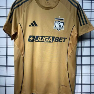 Colo-Colo Camiseta Visitante 2026 Dorada Sólida Adidas Hombre