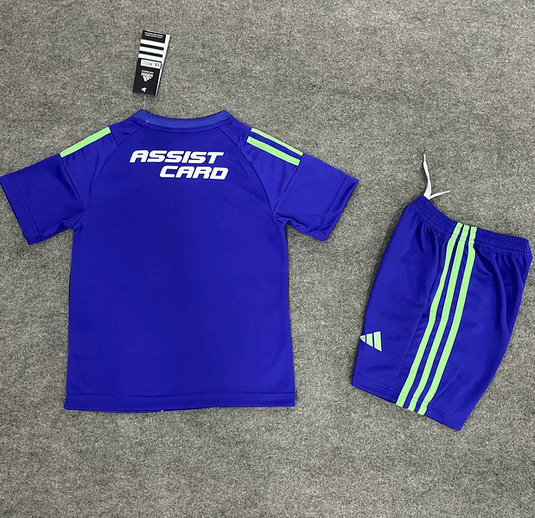 Colo-Colo Conjunto Camiseta Infantil 2026 Azul Estampado Adidas Niño a