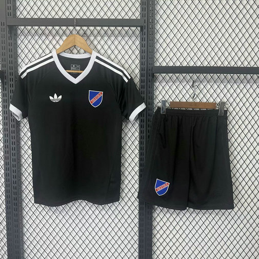 Colo-Colo Conjunto Camiseta Infantil 2026 Negro Adidas Niño