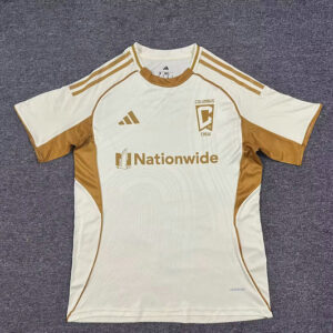 Columbus Crew Camiseta Primera 2026 Blanco Dorada Adidas Hombre