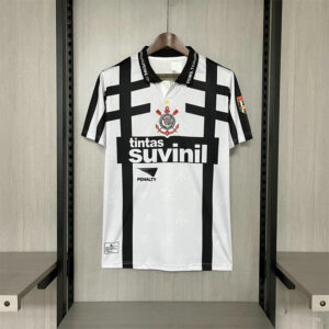 Corinthians Camiseta Retro Primera 2026 Rayas Negras Penalty Hombre