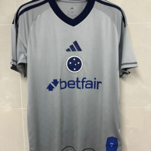 Cruzeiro Camiseta Visitante 2026 Gris Azul Marino Adidas Hombre