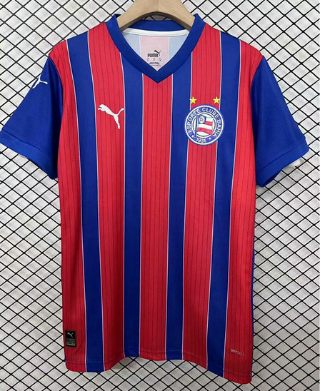 Bahia Camiseta Primera Rayada Rojo-Azul Puma Hombre 2025/26