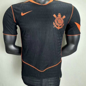 Corinthians Camiseta Alternativa 2026 Negro Bordes Naranja Nike Hombre