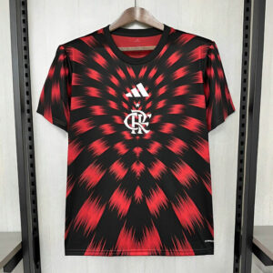 Camiseta de Entrenamiento Flamengo 2025 2026 Adidas Negro Rojo Hombre