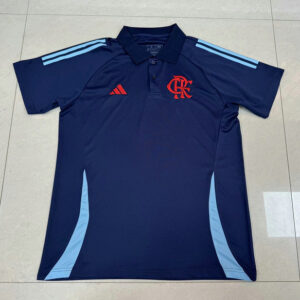 Camiseta Polo Entrenamiento Flamengo Adidas Azul Marino 2025 2026 Hombre