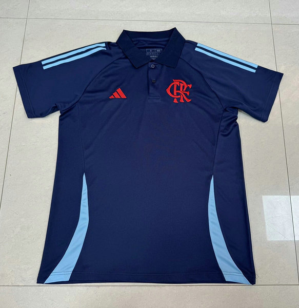 Camiseta Polo Entrenamiento Flamengo Adidas Azul Marino 2025 2026 Hombre