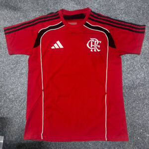 Camiseta Entrenamiento Flamengo Adidas Roja 2025 2026 Hombre