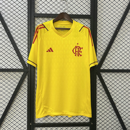 Camiseta de Entrenamiento Flamengo 2025 2026 Adidas Amarilla Hombre