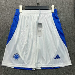 Cruzeiro Pantalón Corto Primera 2026 Blanco Paneles Azules Adidas Hombre